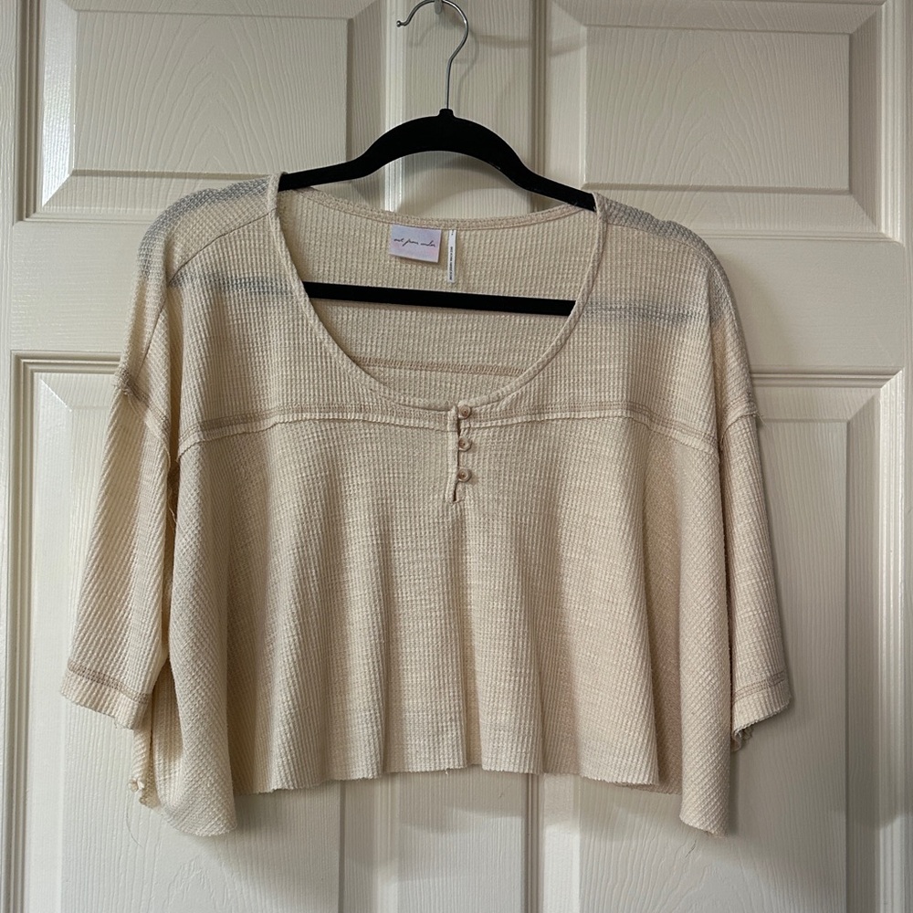 Urban Outfitters Waffle Crop Top
